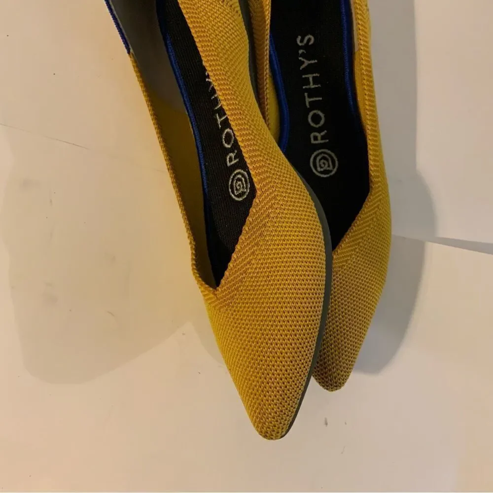 Rothy's The Point Yellow marigold Shoes Flats Women's 6 Rothys China